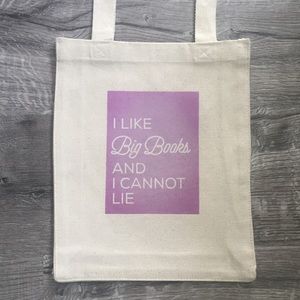 I Like Big Books funny canvas bag/lunch totes